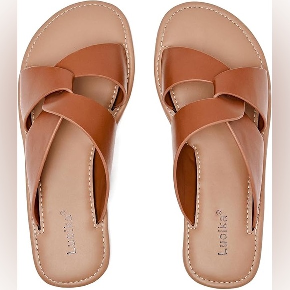 Luoika | Brown strappy Sandals - Picture 1 of 3